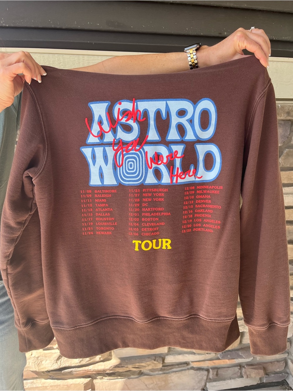 Travis ScottAstro World Tour Graphic Sweatshirt
